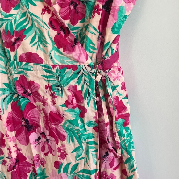 J.Crew Women's Cotton Floral Wrap Dress 00 - Picture 5 of 10